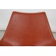 Fabricius and Kastholm Scimitar lounge chair in cognac leather