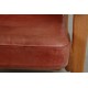 Hans Wegner GE-290a lounge chair in patinated red anilin leather