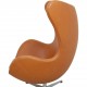 Arne Jacobsen Vintage Ægget stol i cognac anilin læder