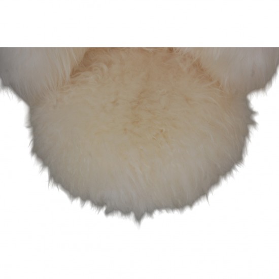 Danish chair of lambskin