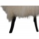 Danish chair of lambskin
