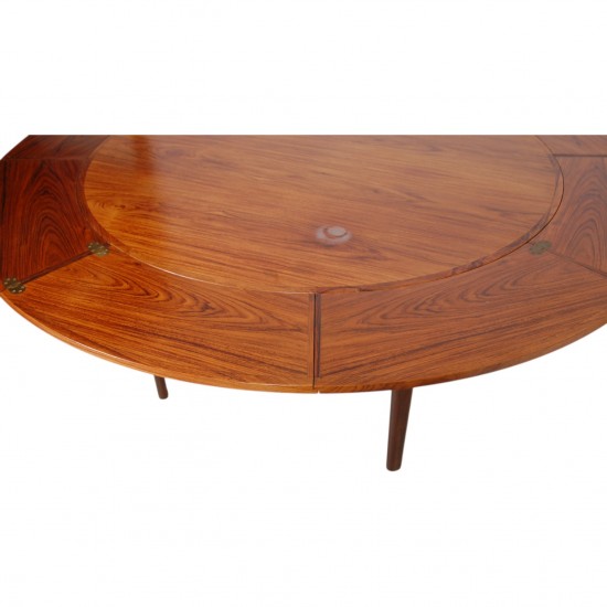 Dyrlund flip flap Spisebord af palisander