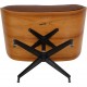Charles Eames Lounge chair ottoman i brun læder