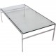 Fabricius and Kastholm Coffetable of glass 76x140 Cm