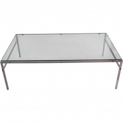 Fabricius and Kastholm Coffetable of glass 76x140 Cm