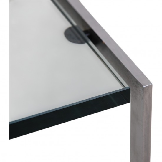 Fabricius and Kastholm Coffetable of glass 76x140 Cm