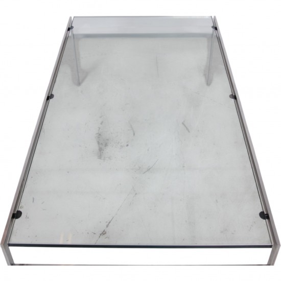Fabricius and Kastholm Coffetable of glass 76x140 Cm