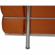 Le Corbusier LC2 lænestol betrukket med cognac bizon læder