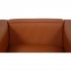 Le Corbusier LC2 lænestol betrukket med cognac bizon læder