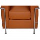 Le Corbusier LC2 lænestol betrukket med cognac bizon læder