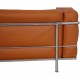 Le Corbusier LC3 lænestol betrukket med cognac bizon læder
