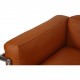 Le Corbusier LC3 lænestol betrukket med cognac bizon læder