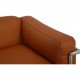 Le Corbusier LC3 lænestol betrukket med cognac bizon læder