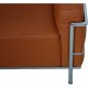 Le Corbusier LC3 lænestol betrukket med cognac bizon læder