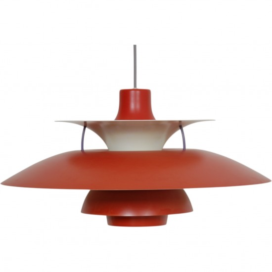 Poul Henningsen rød PH5 lampe