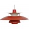 Poul Henningsen rød PH5 lampe