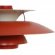 Poul Henningsen rød PH5 lampe