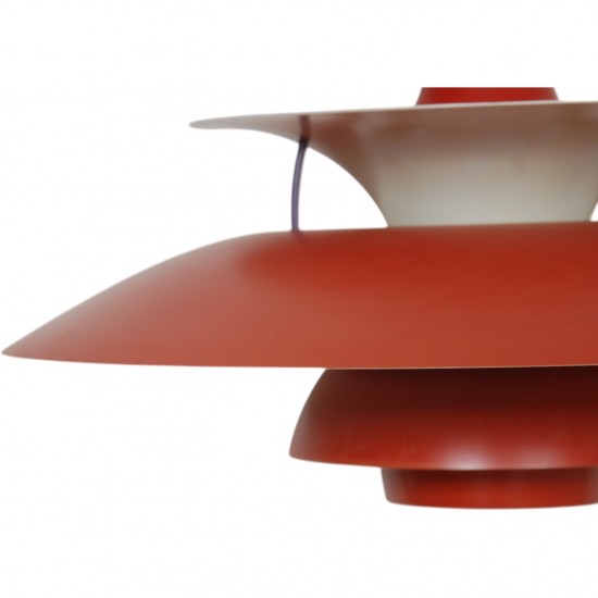 Poul Henningsen rød PH5 lampe