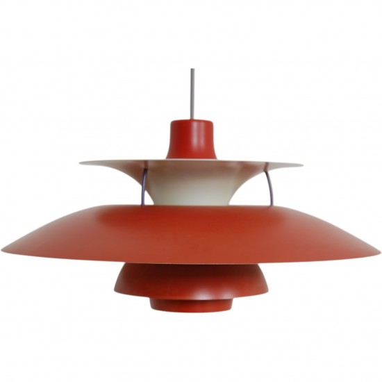 Poul Henningsen rød PH5 lampe