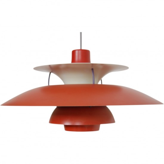 Poul Henningsen rød PH5 lampe