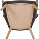Hans Wegner Mama Bear stol i gråt stof