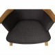 Hans Wegner Mama Bear stol i gråt stof