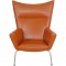 Hans Wegner Wingchair i cognac læder
