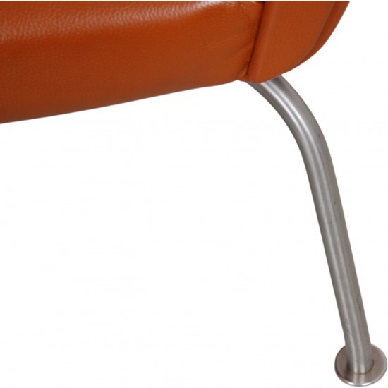 Hans Wegner Wingchair i cognac læder