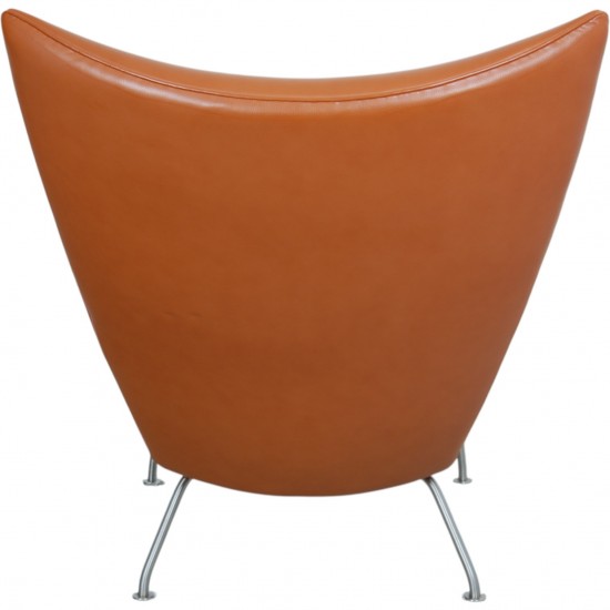 Hans Wegner Wingchair i cognac læder