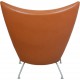 Hans Wegner Wingchair i cognac læder