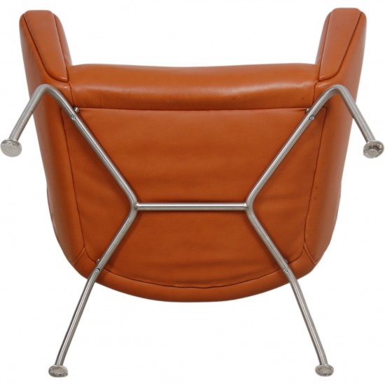 Hans Wegner Wingchair i cognac læder