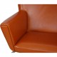 Hans Wegner Wingchair i cognac læder