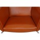 Hans Wegner Wingchair i cognac læder
