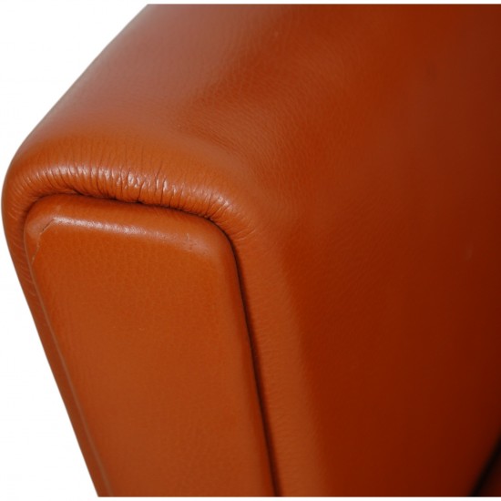 Hans Wegner Wingchair i cognac læder