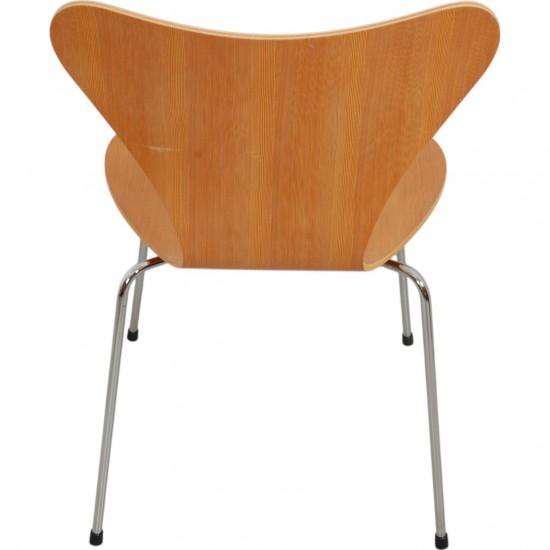 Arne Jacobsen sæt med 6 Syver stole i oregon pine