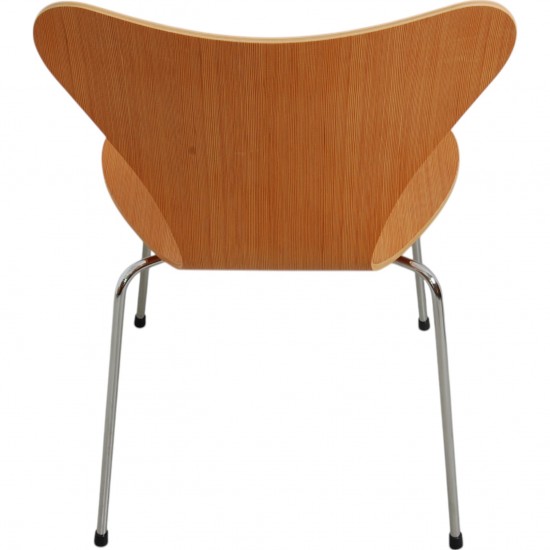 Arne Jacobsen sæt med 6 Syver stole i oregon pine