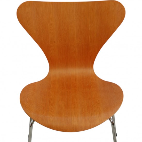Arne Jacobsen sæt med 6 Syver stole i oregon pine