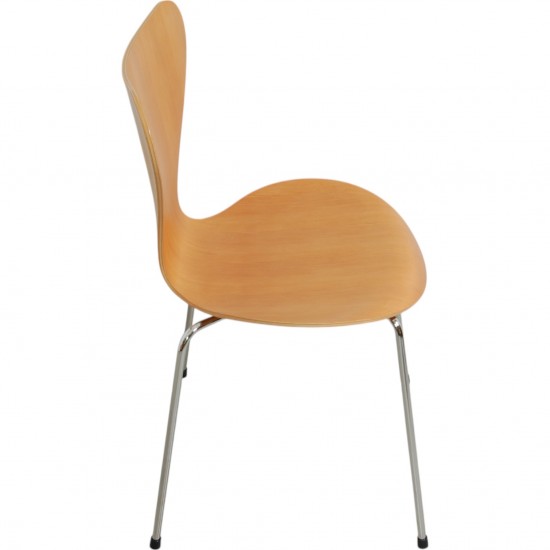 Arne Jacobsen sæt med 6 Syver stole i oregon pine
