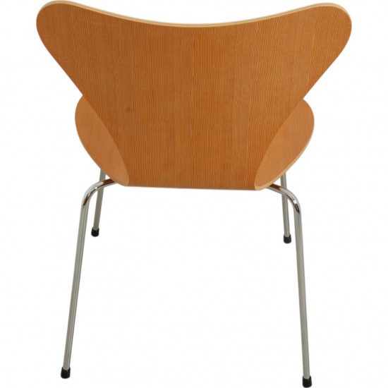 Arne Jacobsen sæt med 6 Syver stole i oregon pine
