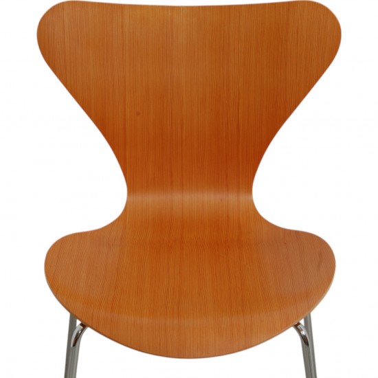 Arne Jacobsen sæt med 6 Syver stole i oregon pine