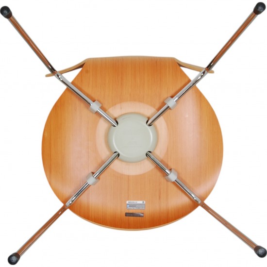 Arne Jacobsen sæt med 6 Syver stole i oregon pine