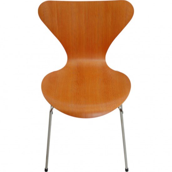 Arne Jacobsen sæt med 6 Syver stole i oregon pine