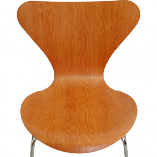 Arne Jacobsen sæt med 6 Syver stole i oregon pine