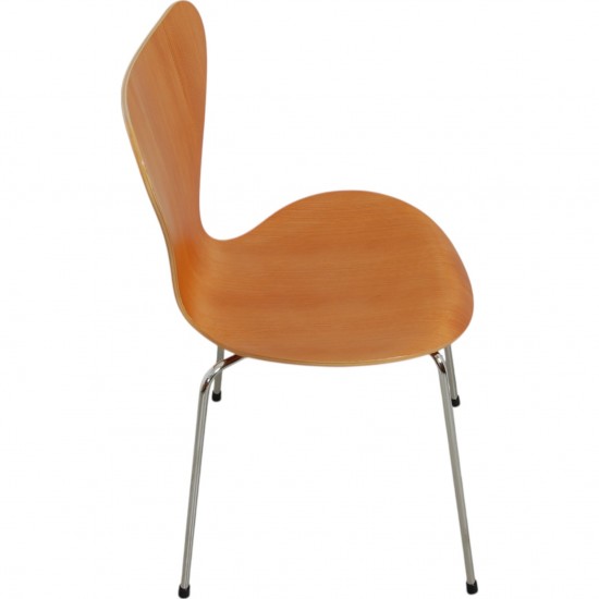 Arne Jacobsen sæt med 6 Syver stole i oregon pine