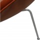 Arne Jacobsen Gryde stol i cognac anilin læder