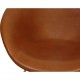 Arne Jacobsen Gryde stol i cognac anilin læder