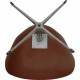 Arne Jacobsen Svane stol nybetrukket med Mokka Classic læder