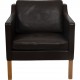 Børge Mogensen 2321 Lounge chair in dark brown leather