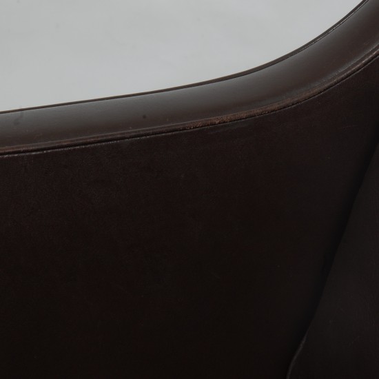 Børge Mogensen 2321 Lounge chair in dark brown leather