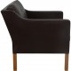 Børge Mogensen 2321 Lounge chair in dark brown leather